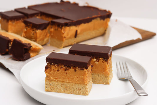 Caramel Crunch Slice (vegan, no-bake)