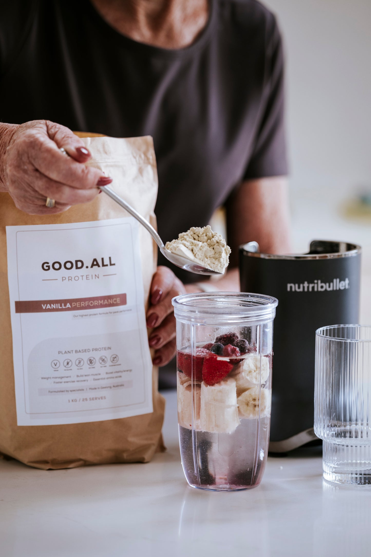 Premium Raspberry Essential Protein Powder