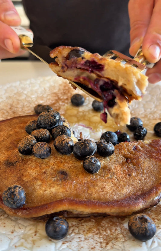 Blueberry Protein Pancakes