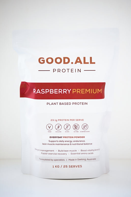 Premium Raspberry Essential Protein Powder