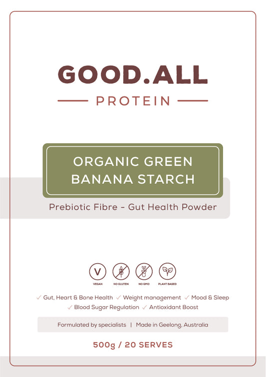 Organic Green Banana Starch – Prebiotic Fibre (Gut Health Powder)