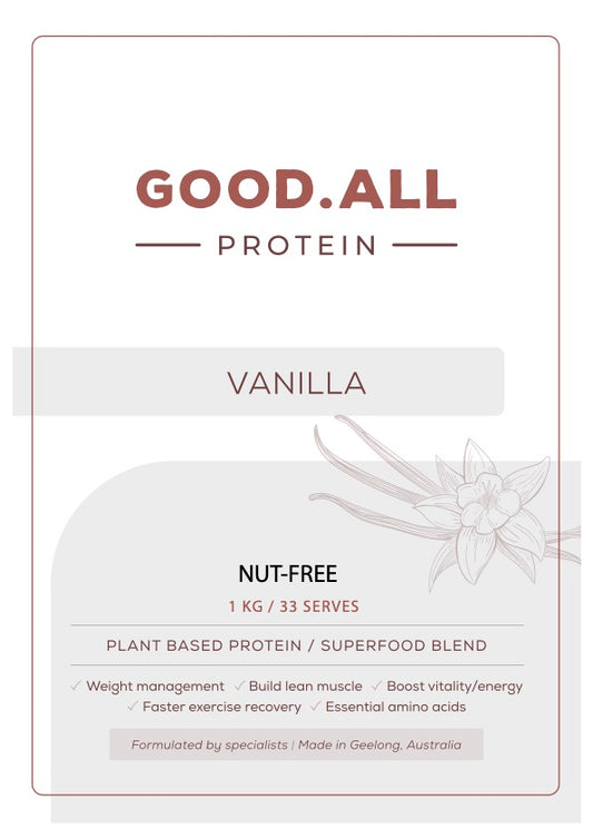 NUT-FREE Premium Vanilla Protein Powder